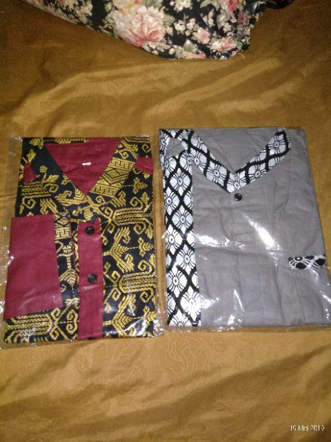 Batikuu New-kemejapria-lengan-panjang-848vo-kemeja-pilot-pangkat-teknisi Kemeja Batik Pria Lengan