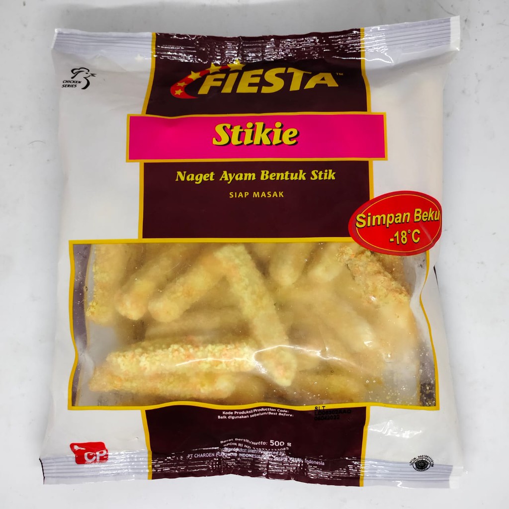 FIESTA NUGGET STICKIE NUGGET AYAM BENTUK STICK 500 GR