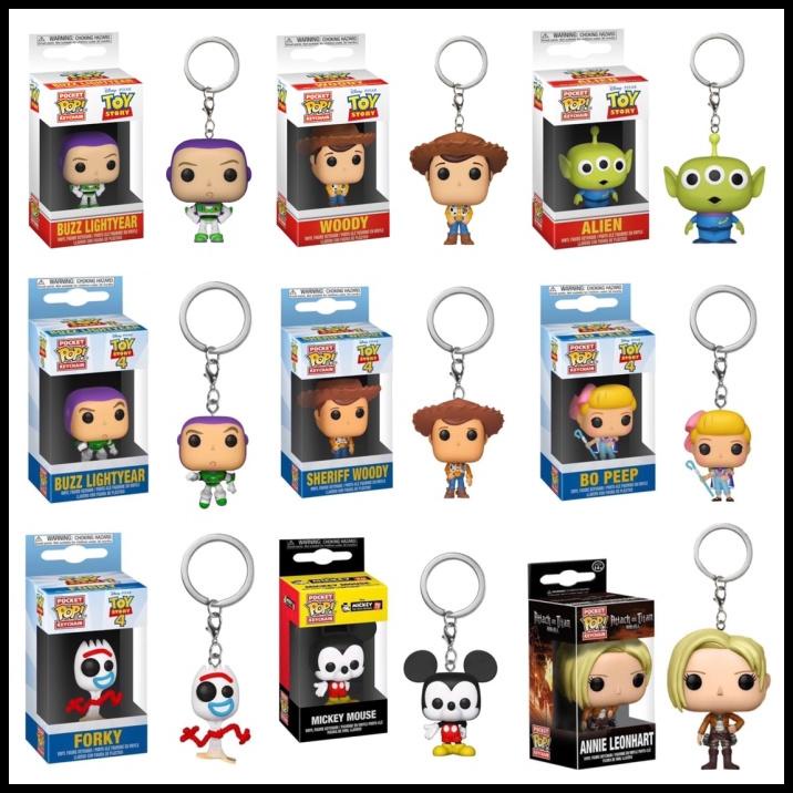 Funko Pop Keychain (Disney, Toy Story, Buzz, Woody, Alien, Mickey)