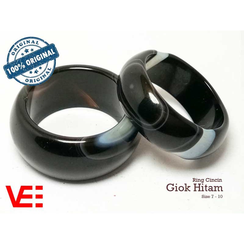 Jual Terbaru Ring Cincin Terapi Kesehatan Batu Giok Hitam Black Jade