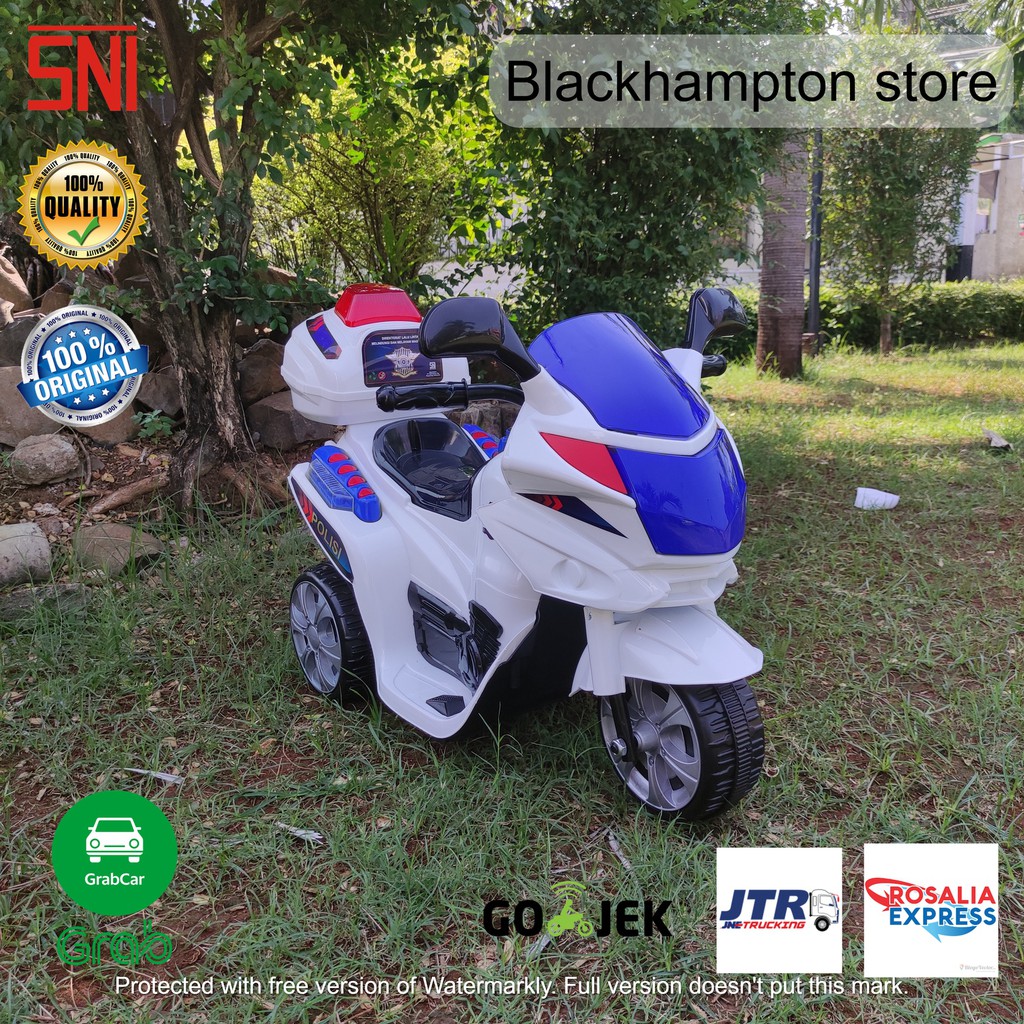 Mainan Anak Motor Aki Murah TORNADO POLISI