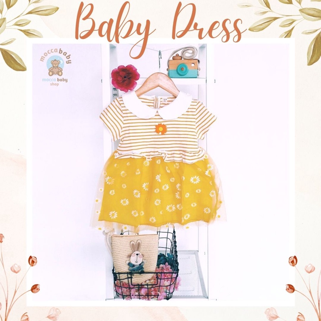 MBSS - Dress Bayi Perempuan / Baju Bayi Cewek / Pakaian Bayi Perempuan Lucu