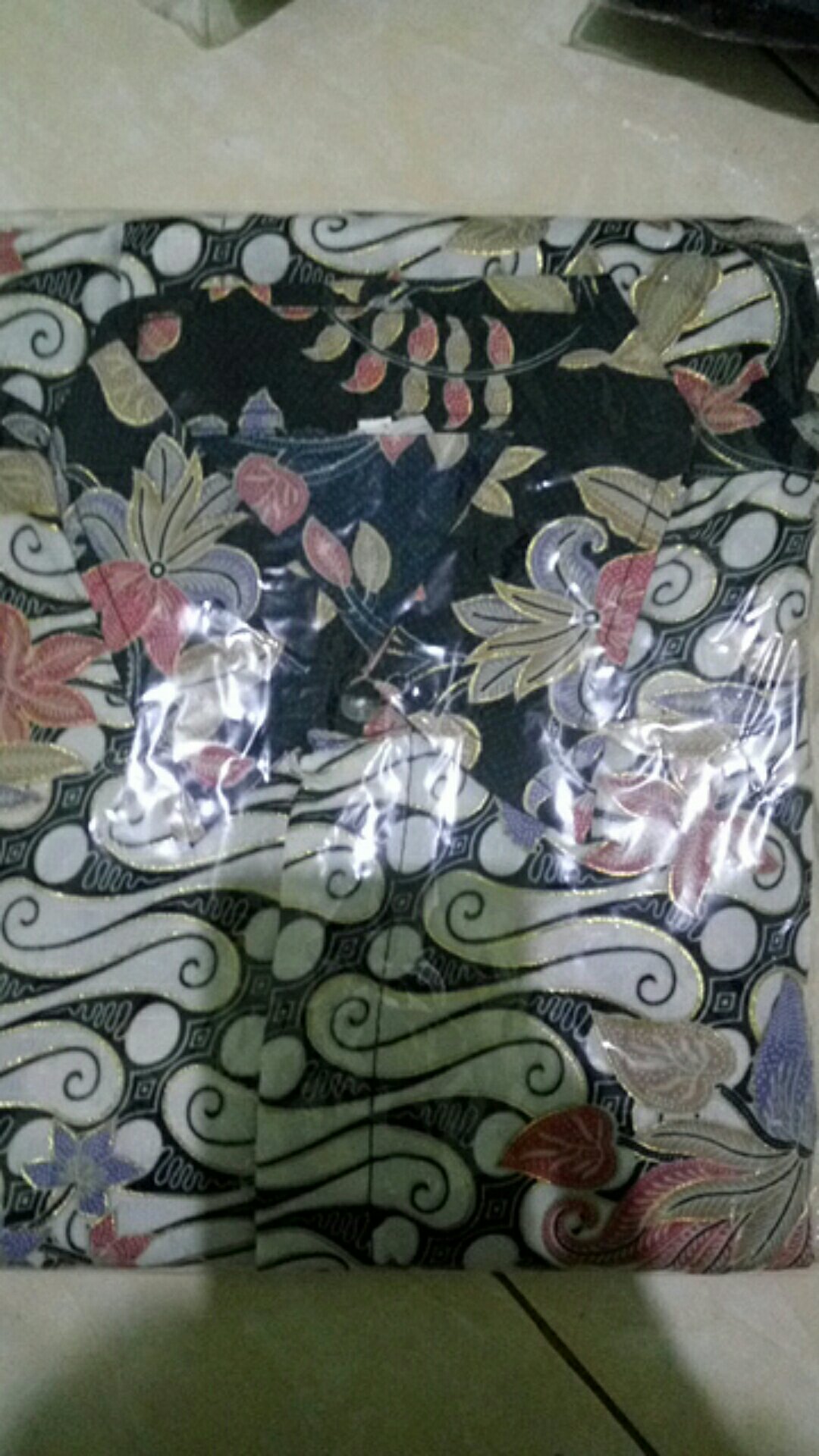 Murah Couple Batik & Rok - Bougenvil Navy