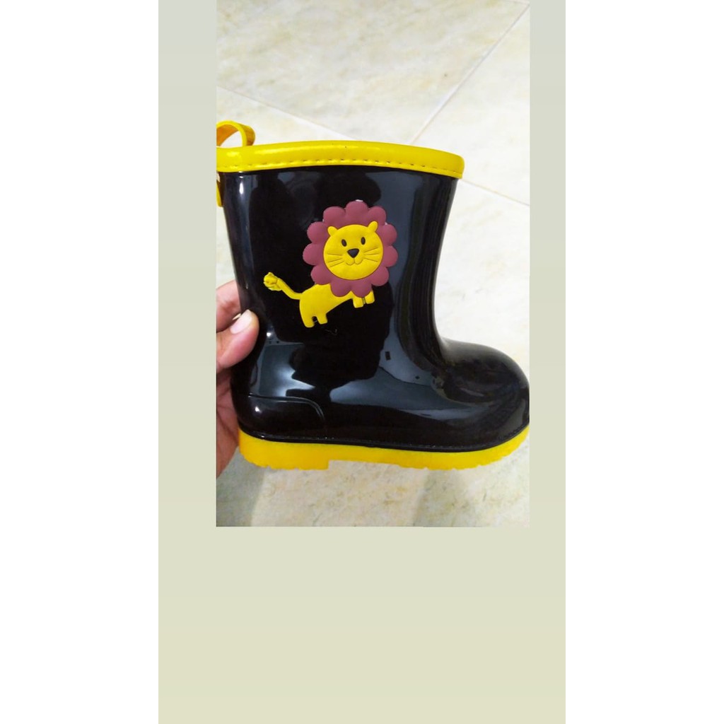 SEPATU BOOT ANAK PEREMPUAN SAFETY SHOES BOOTS ANTI AIR HUJAN KID LAKI LAKI BAHAN KARET IMPORT A12