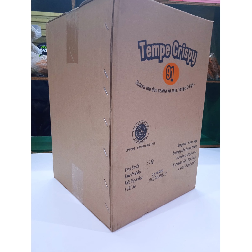 KERIPIK TEMPE OVEN SPESIAL 1 DUS ( 2 KG )