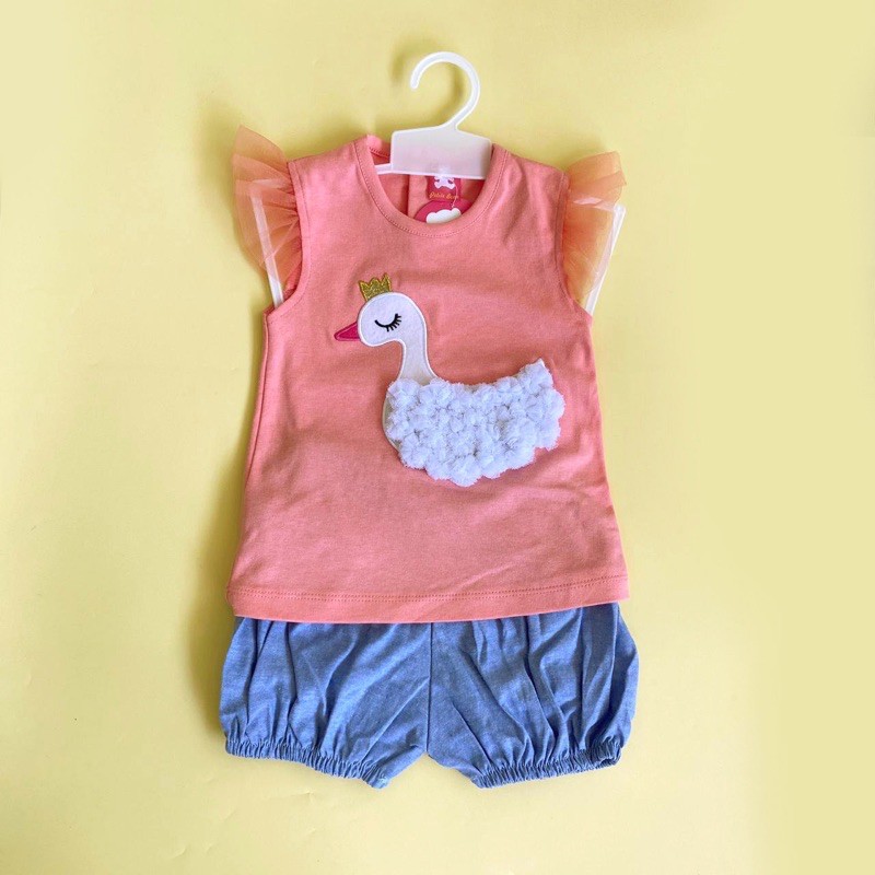 Setelan Anak Baby Swan Set (6-12 bulan)