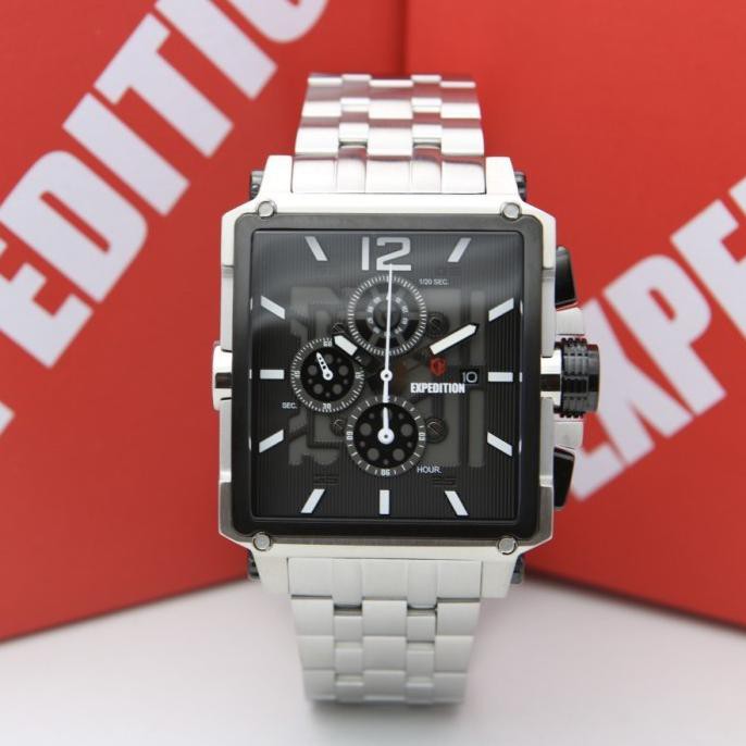 Jam Tangan Pria Expedition E6618Mc E 6618 E6618 Original Silver Rr76Oyyq8F