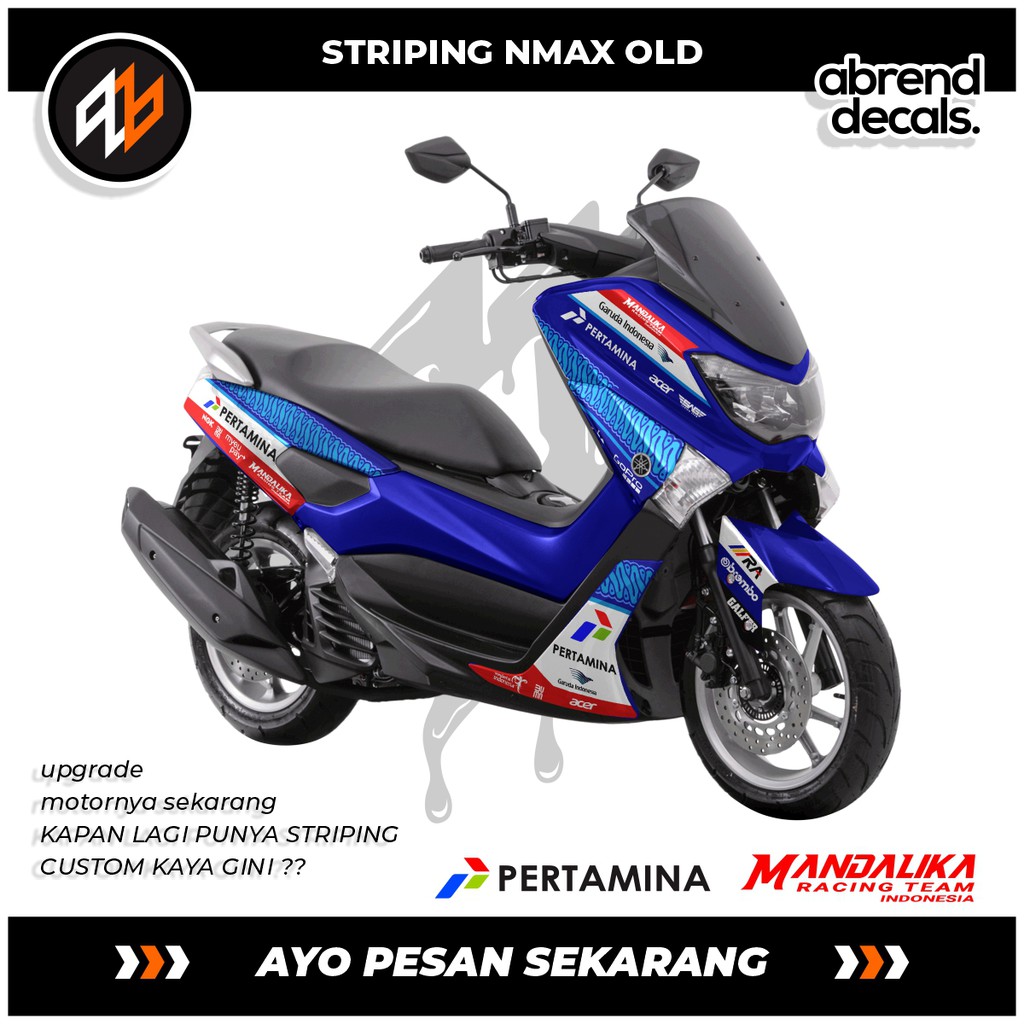 STRIPING NMAX MANDALIKA / STIKER NMAX MANDALIKA / STIKER MANDALIKA / STRIPING NMAX LAMA / MOTO GP