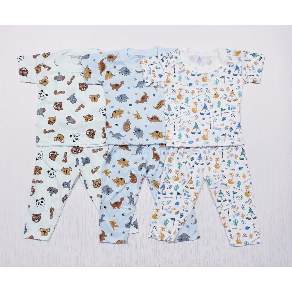 PROMO Paket  Isi 6 pcs  Setelan Anak Celana Panjang / Setelan Piyama Anak Baju Anak Murah
