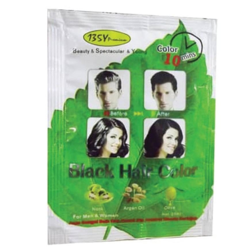 135Y Premium Black Hair Color / Cat Rambut