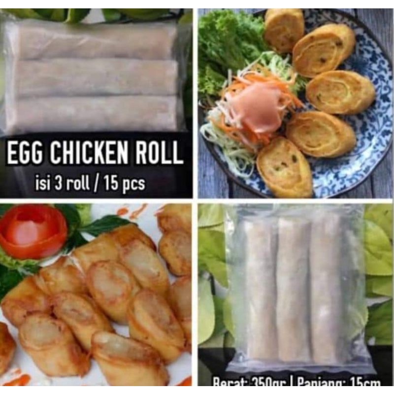 

Hs - Egg chicken roll / Eggroll chicken / naget bento ayam /nugget / bento