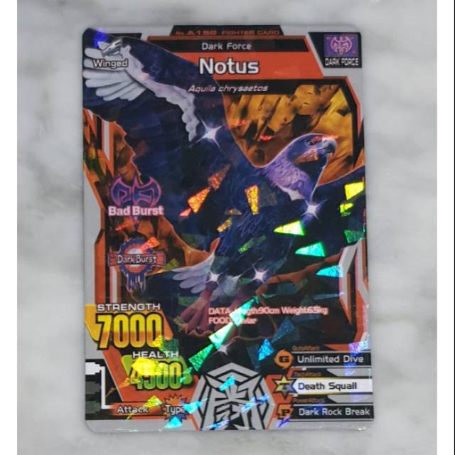 Mainan kartu animal kaiser notus