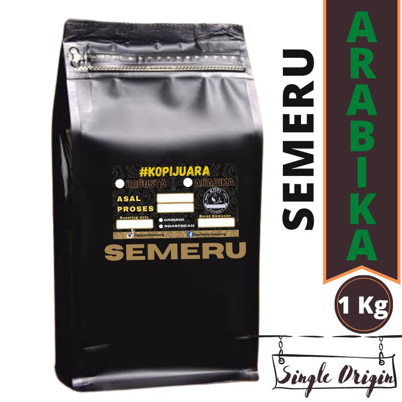 Kopi Arabika Semeru 1Kg Pilih Roastbean atau Bubuk