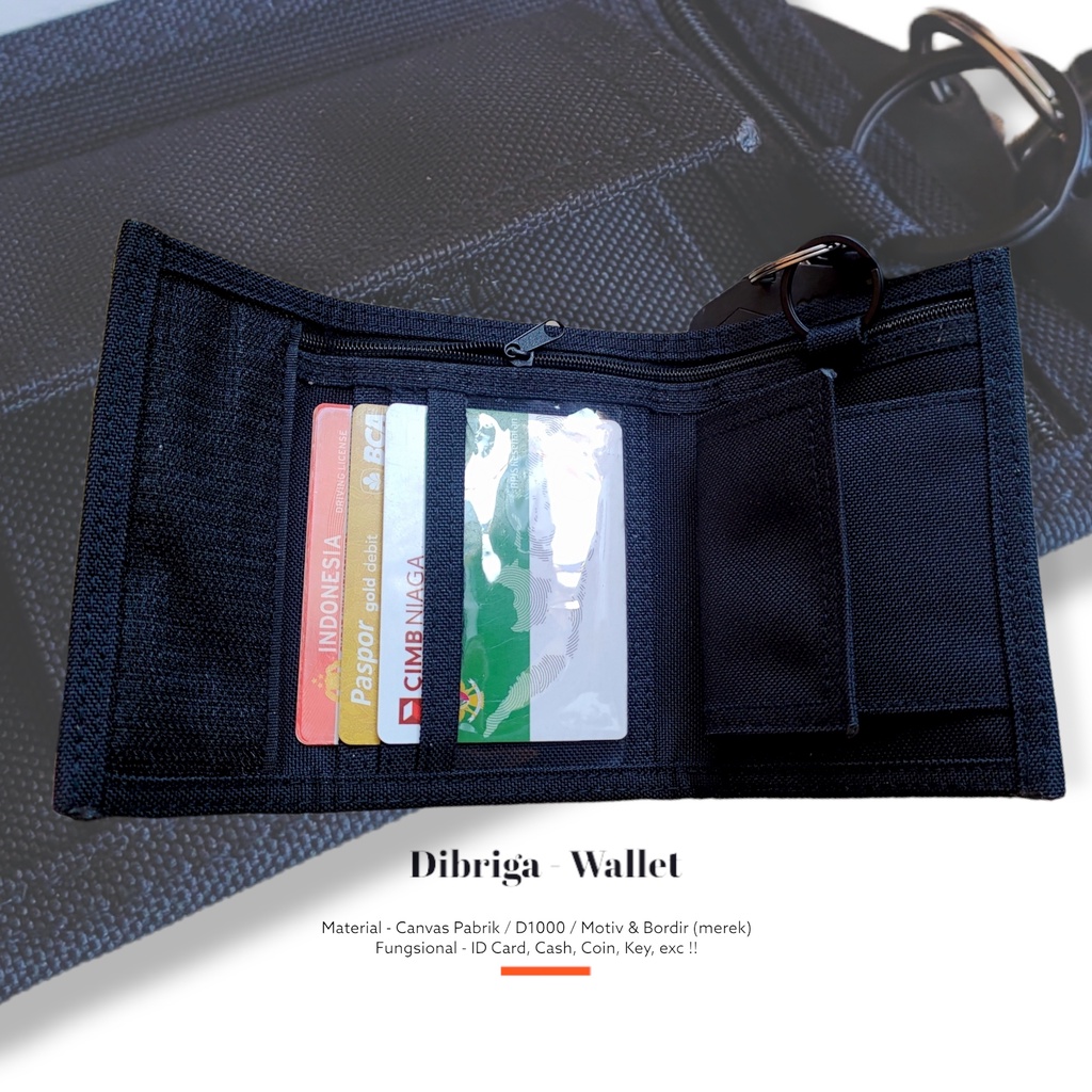 Dibriga! DOMPET LIPAT KANVAS PRIA ORIGINAL - WALLET SERIES PRIA WANITA TERLARIS