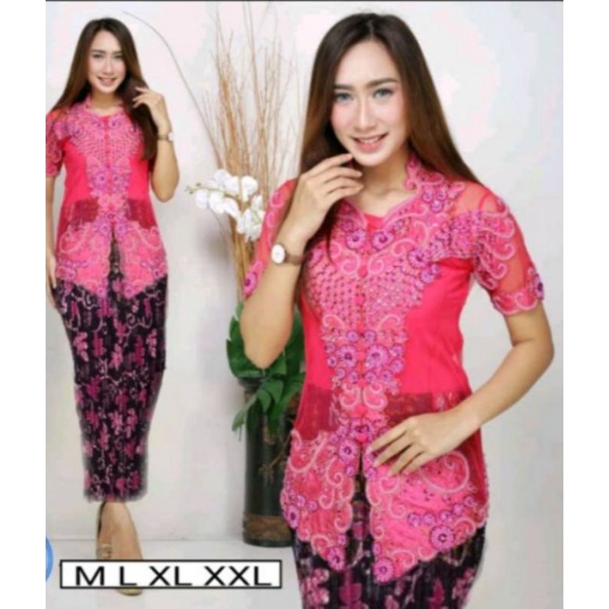 SETELAN KEBAYA PAYET PENDEK//KEBAYA PESTA/KEBAYA PAYET MODERN//KEBAYA NATALAN