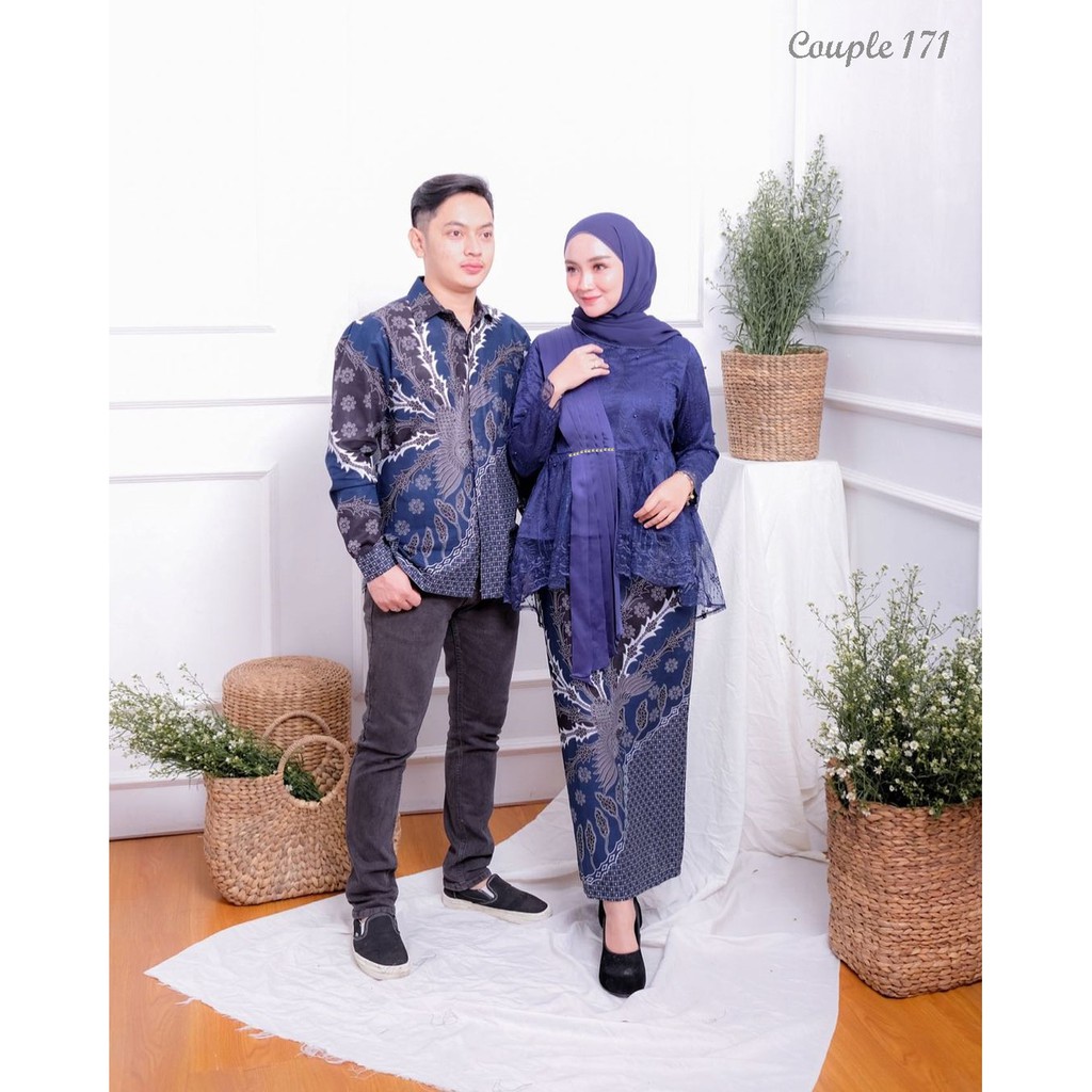 PROMO KULAKAN TERMURAH 169rb sepasang !! Maura Couple - Sania Ruffle Batik Couple Ori Ndoro Jowi Garansi Termurah Shopee - BATIK SOLO MODERN-3