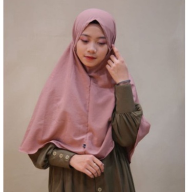 JILBAB FATIMA WOOLPEACH BERGO MARYAM NON PET BAHAN WOLFIS  58 GRADE A PREMIUM