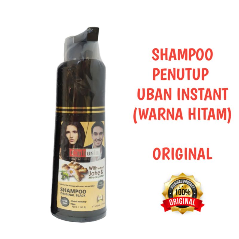 CULTUSIA FAST COLOUR HAIR SHAMPOO ORIGINAL BLACK 160 ML/ SHAMPO HITAM RAMBUT UBAN/ CULTUSIA SHAMPOO 