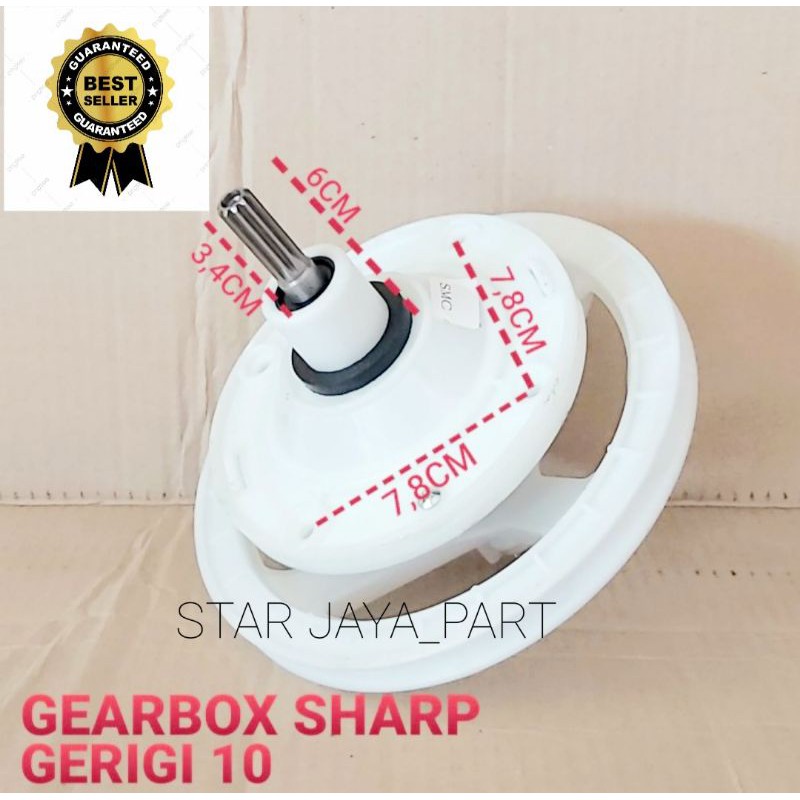 GEARBOX MESIN CUCI SHARP 2 TABUNG