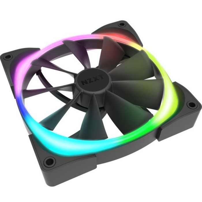 Fan NZXT AER RGB 2 120mm Fan Single Pack Black atau White | RGB fan