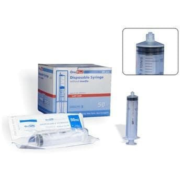 Syringe 50cc Onemed box isi 20pcs Luer Lock - LL