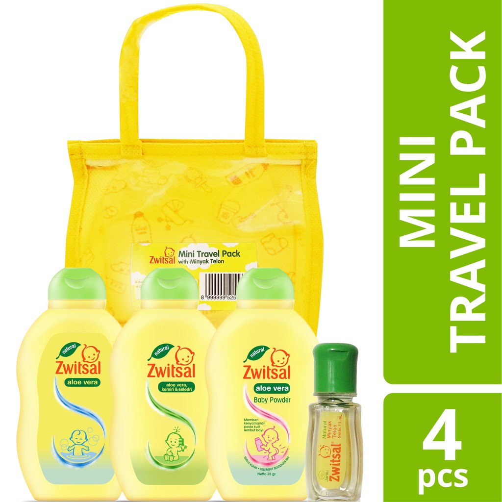 ZWITZAL Mini Travel Pack Toiletries Bayi Sabun Bedak Telon Bayi