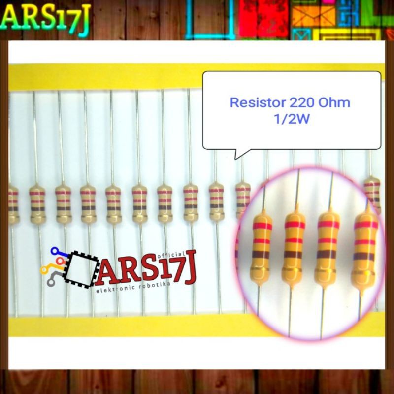 Resistor 220 ohm 1/2watt