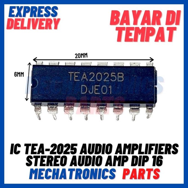 [ICS-9032] IC TEA-2025 TEA2025 AUDIO AMPLIFIERS STEREO AUDIO AMP DIP 16