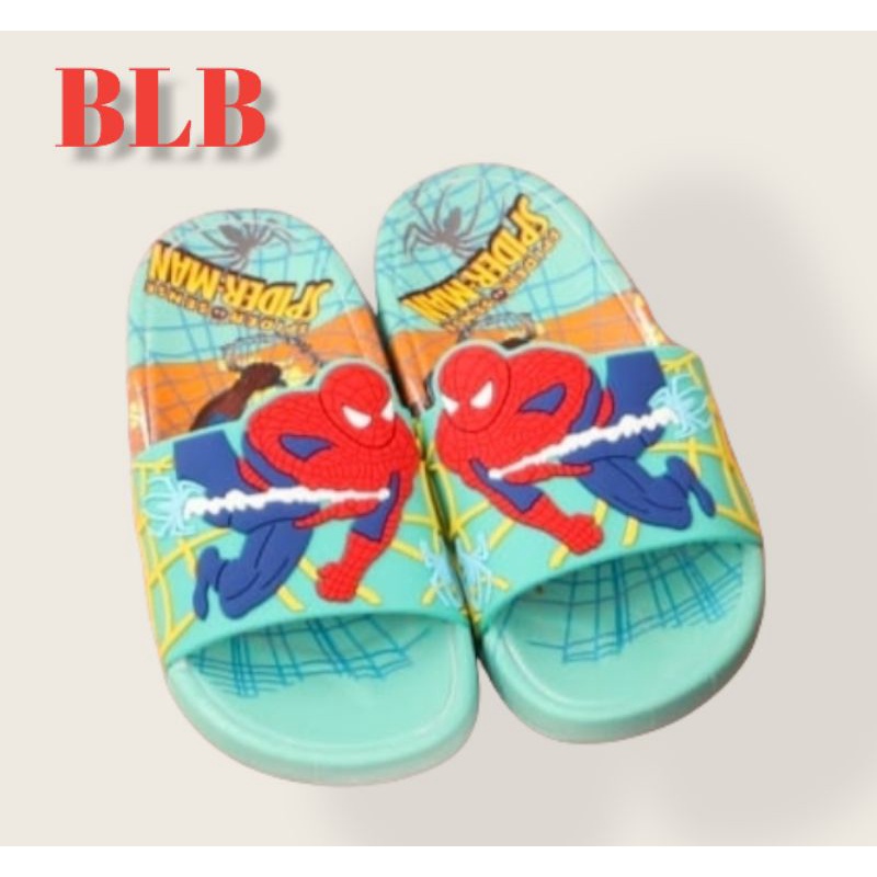 SANDAL KARET ANAK KARAKTER SPIDER INPORT SANDAL JELLY IMPORT BUAT ANAK COWOK