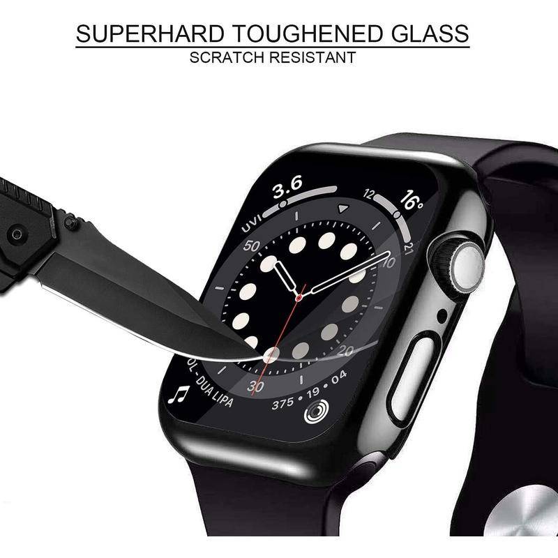 Casing Hardcase Bumper Full Cover 360 Derajat Untuk Apple Watch 7 / 6 / Se / 5 / 4 / 3 / 2 / 1 41mm 45mm 404mm