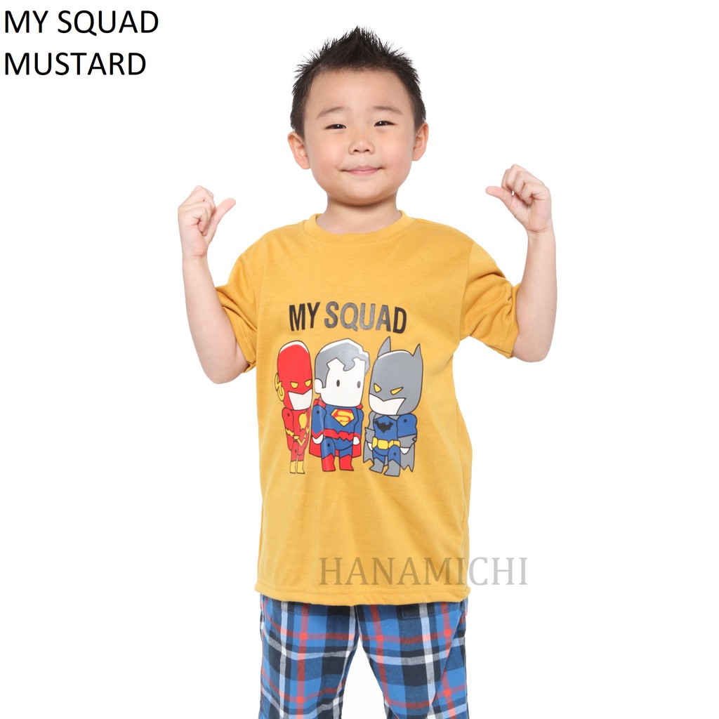 Hanamichi MYSQUAD Kaos Anak Sablon Lengan Pendek