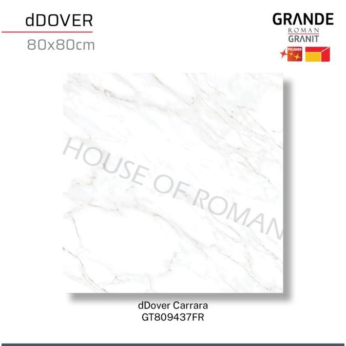 GRANIT ROMANGRANIT GRANDE dDover Carrara 80X80 GT809437FR ROMAN GRANIT