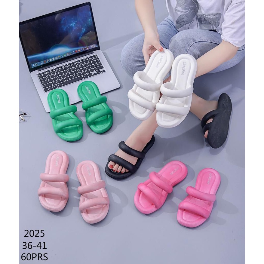 BALANCE Sandal Slop Wanita Import DONA Bangkok Bahan Karet PVC Elastis Non-Slip Rubber 2025