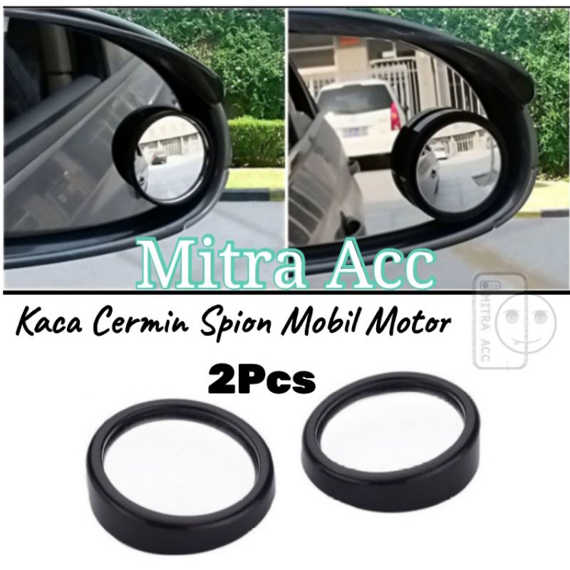 Kaca Cermin Spion Motor Mobil Blind Spot Mirror Isi 2Pcs