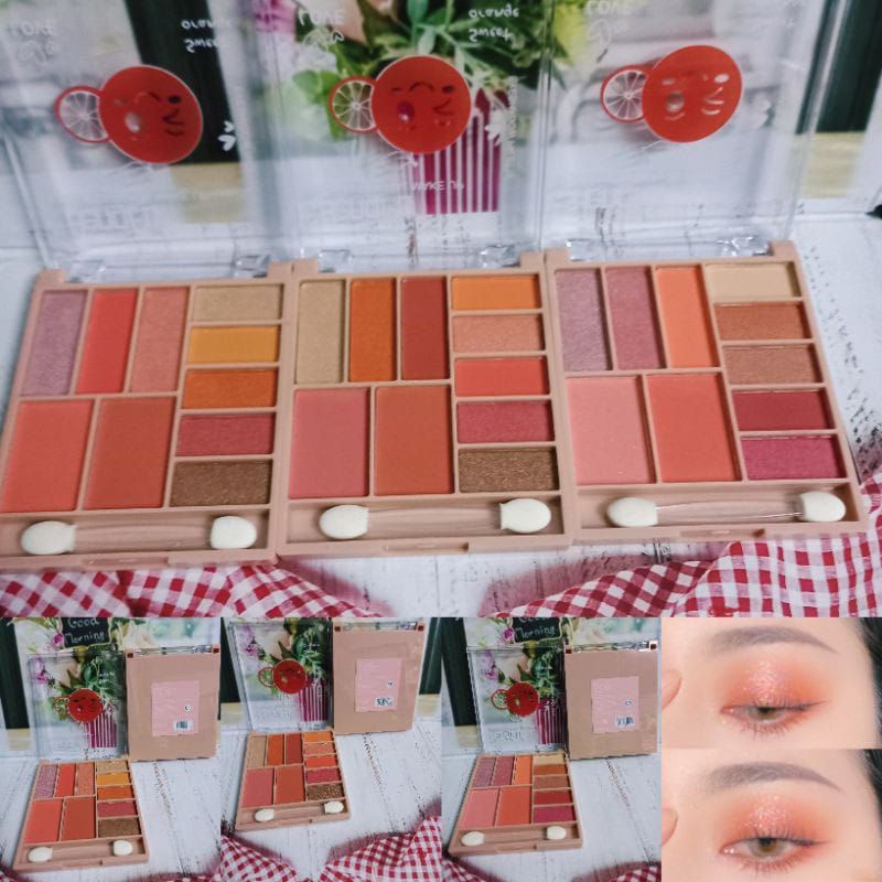 [ECER] EYESHADOW SWEET ORANGE PALETTE NO.HF647/SWEET ORANGE NO.970