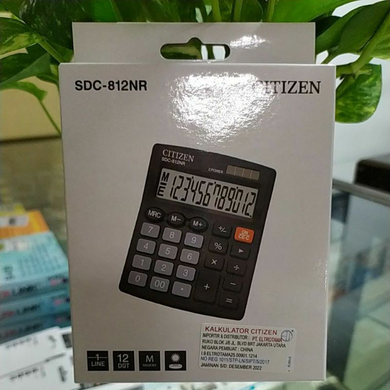

Kalkulator Citizen SDC 812NR/12