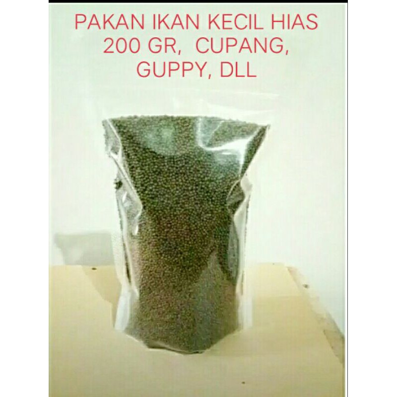 PELET 0,5 / PAKAN BURAYAK IKAN HIAS KECIL CUPANG, GUPPY, MOLLY, NEON TETRA, BIBIT LELE HALUS 0,5