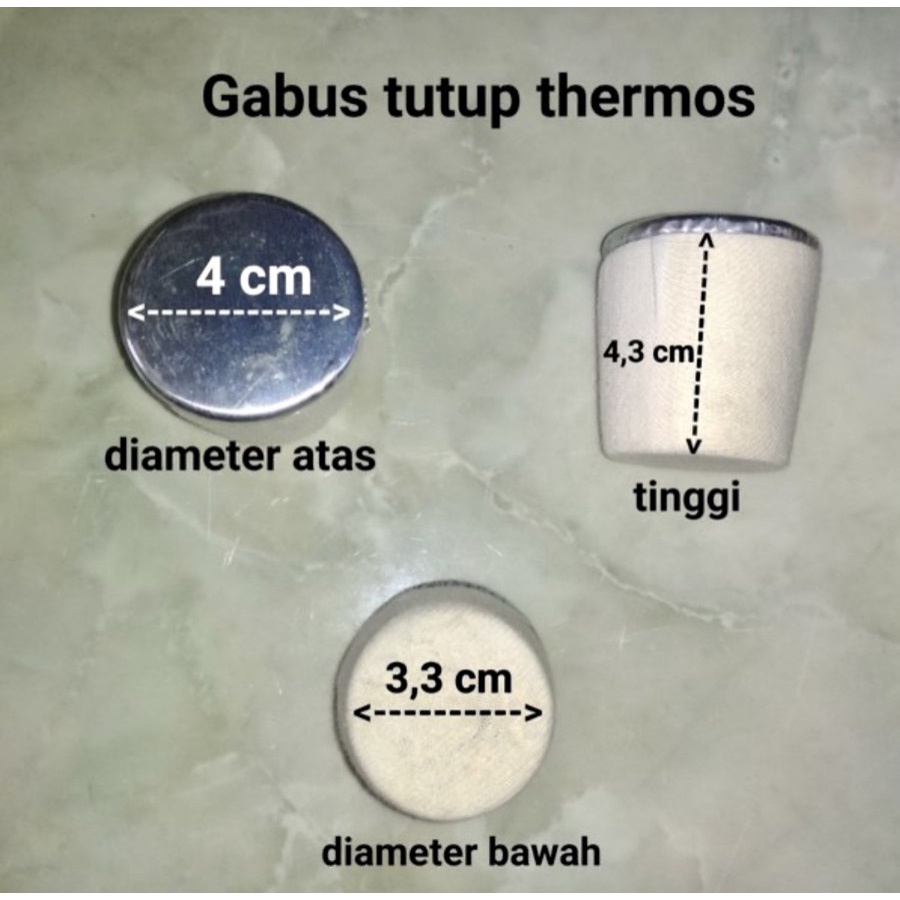 Tutup thermos air panas / gabus tutup termos jadul | yanna866