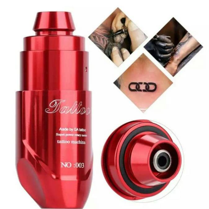 DISKON SPECIAL mesin tattoo ROTARY Pen machine type B warna merah tato tatto original