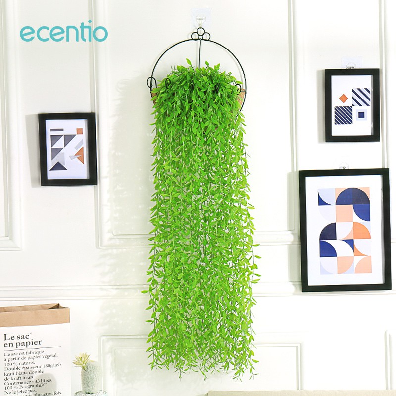 

Ecentio Bunga plastik/Artificial Flower Bunga hias Bunga Pohon Emas Anggur Willow plastik Hijau Daun