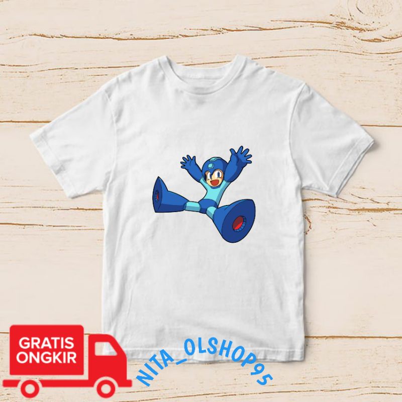 baju anak Megaman Mega man , baju anak kartun