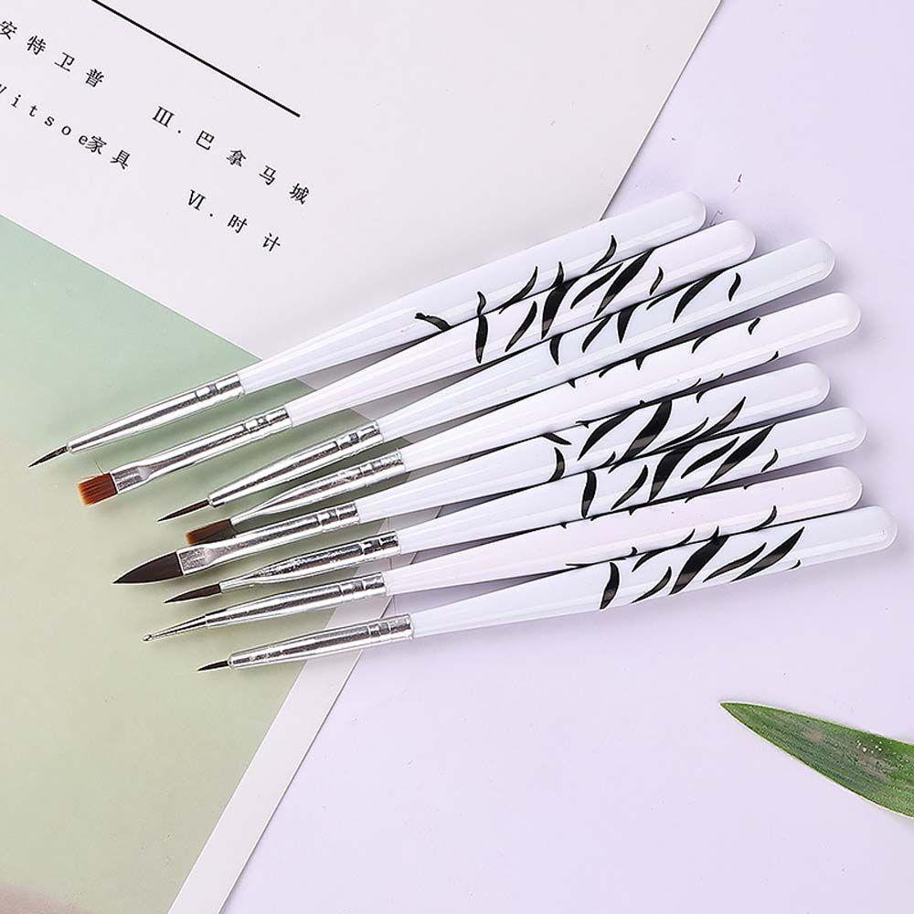 AUGUSTINA Agustina Nail Art Lukisan Pena Alat Kecantikan Ultra-Tipis Garis Kuas Gambar Kuku 3D Tips Kuku Liner UV Gel Ekstensi Kuku Dotting Pen