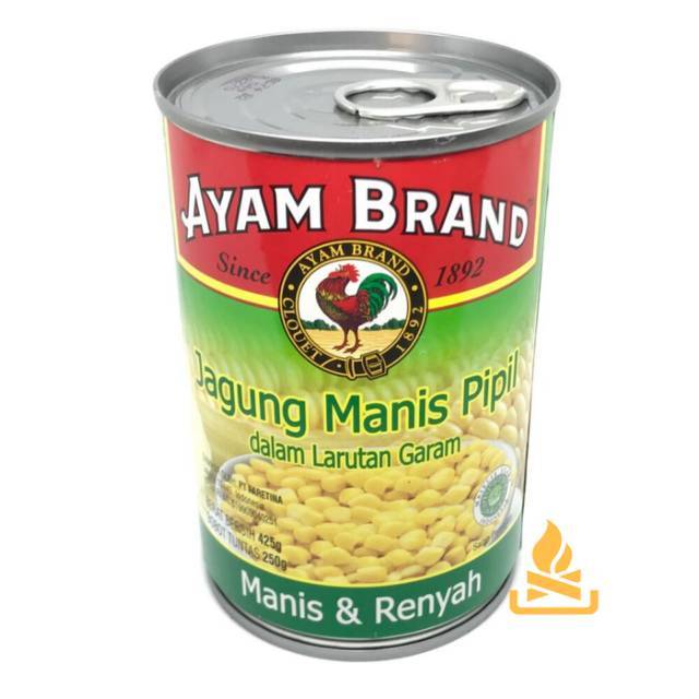 

Biji Jagung Dalam Larutan Garam 425g Ayam brand/ Whole Kernel Corn In Brine 425g AYAM BRAND 425gram