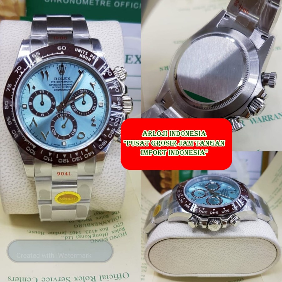 Impor Jam Tangan Pria ROLEX Daytona NOOB Arab SWISS ETA 1:1 Garansi 1th