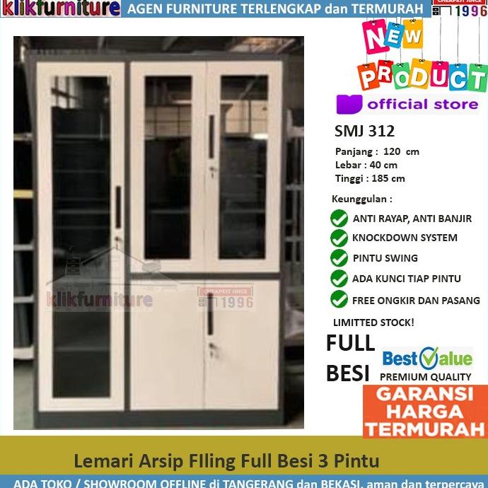 

[[COD]] Lemari Arsip Besi Filing Cabinet Besi 3 Pintu FC 043 EKSLUSIF Kode 442