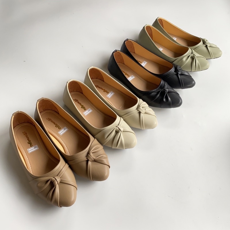 BIG SALE DN 28 !!! Sepatu Wanita Flat Shoes Non Slip Karet