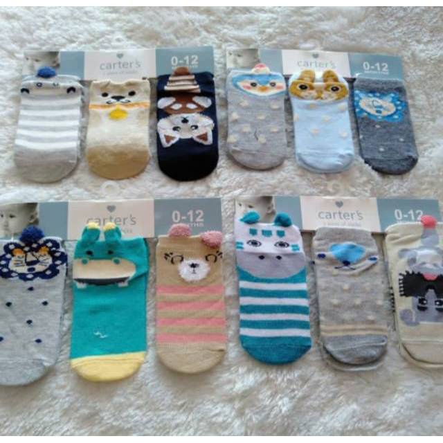 [BISA COD] KAOS KAKI BAYI IMPORT MAMYNICE  (3in1) isi 3pasang Laki laki Perempuan