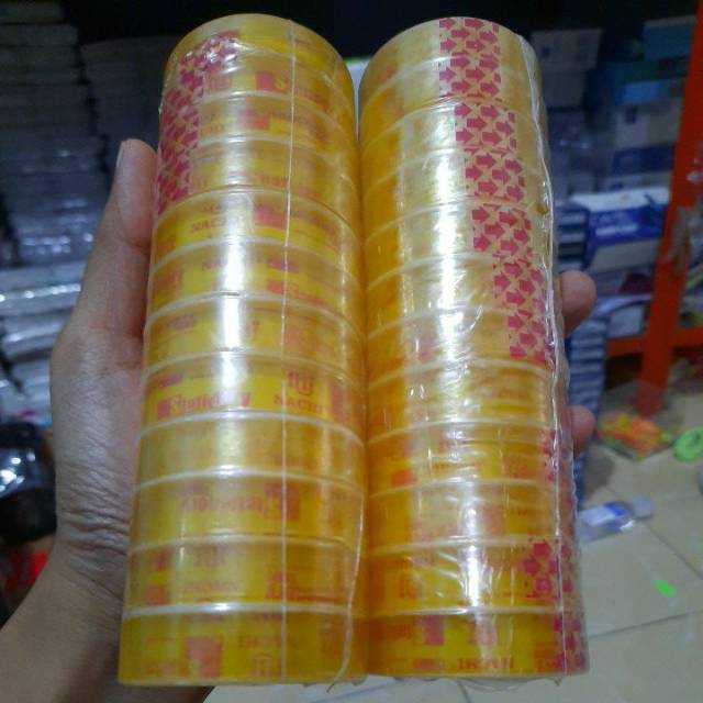 

1pak isolasi bening nachi kecil tebal 25yard isi 12