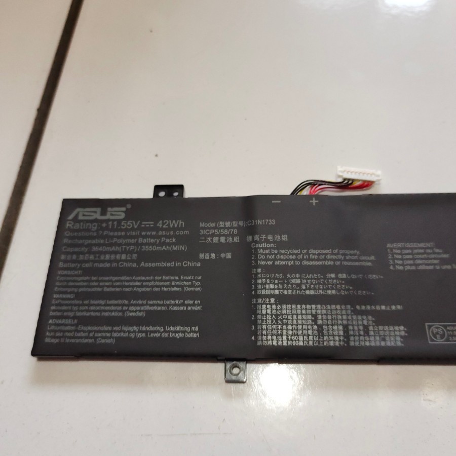 Baterai Asus VivoBook Flip 14 TP412 TP412U TP412UA TP412FA C31N1733