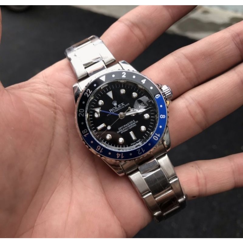 Jam Tangan Pria Rolex GMT Master II otomatis Rolex Automatic Free Bok